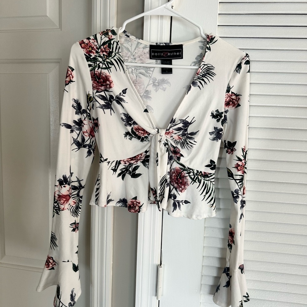 Polly & Esther Floral Going Out Top